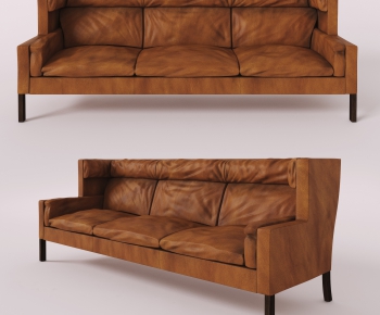 Modern Industrial Style Three-seat Sofa-ID:259469558