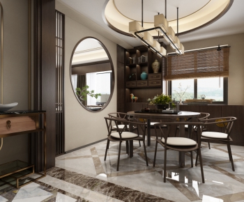 New Chinese Style Dining Room-ID:319212318