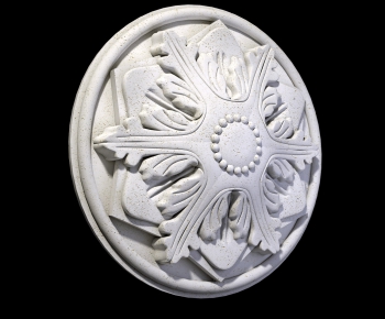 European Style Plaster Carved Top Plate-ID:951611322