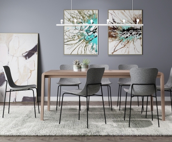 Nordic Style Dining Table And Chairs-ID:832502867