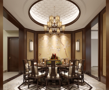 New Chinese Style Dining Room-ID:184323222
