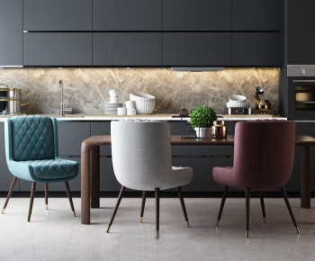 Modern Dining Table And Chairs-ID:380385126