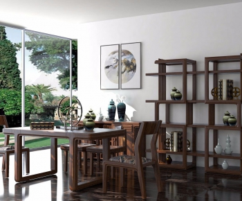New Chinese Style Dining Table And Chairs-ID:201421948