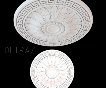 European Style Plaster Carved Top Plate-ID:904549626