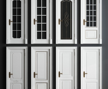 European Style Solid Wood Door-ID:762582936