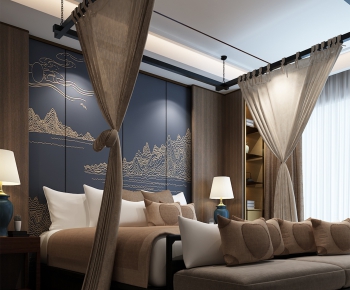 New Chinese Style Bedroom-ID:638456628