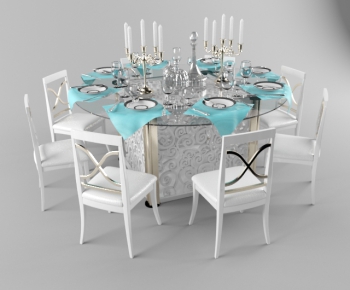Modern Dining Table And Chairs-ID:694202856