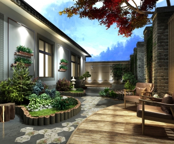 New Chinese Style Courtyard/landscape-ID:460619577
