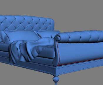 New Classical Style Double Bed-ID:850076837
