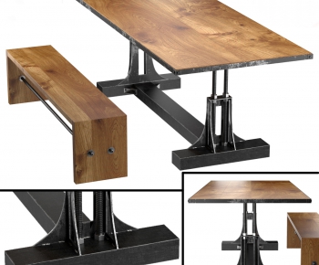 LOFT Industrial Style Leisure Table And Chair-ID:374833579