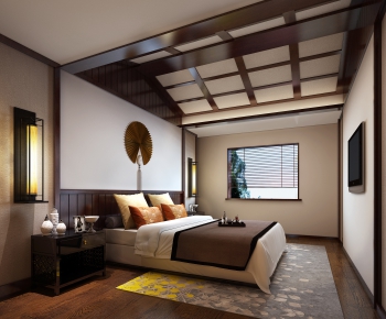 New Chinese Style Bedroom-ID:636030345