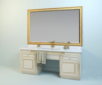 European Style Bathroom Cabinet-ID:683452863