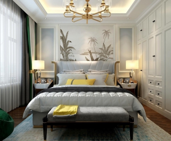 Simple European Style Bedroom-ID:598157333