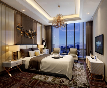 Modern Hong Kong Style Bedroom-ID:640518939