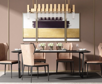 Modern Dining Table And Chairs-ID:866117961
