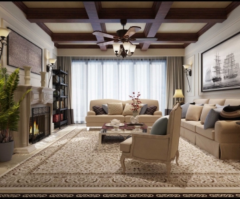 American Style A Living Room-ID:946301577