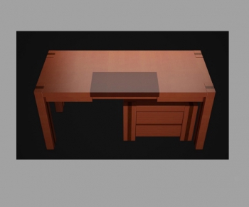European Style Computer Desk And Chair-ID:849745833