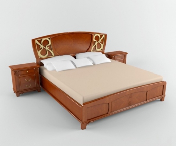 European Style Double Bed-ID:931913346