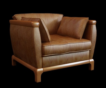 Simple European Style Single Sofa-ID:659687314