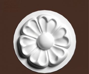 European Style Plaster Carved Top Plate-ID:576160993