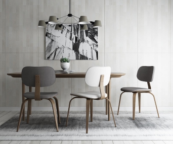 Modern Dining Table And Chairs-ID:124731786