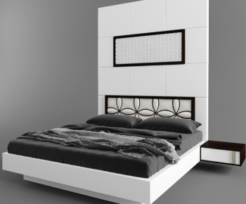 Modern Double Bed-ID:840644339