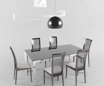 Modern Dining Table And Chairs-ID:580081137