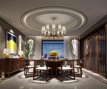 New Chinese Style Dining Room-ID:232041139