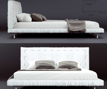 Modern Double Bed-ID:725662939