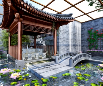 新中式庭院/景观-ID:234648482