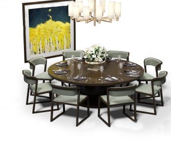 New Chinese Style Dining Table And Chairs-ID:202721215
