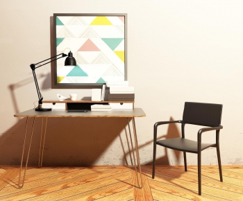 Modern Computer Desk And Chair-ID:541077668