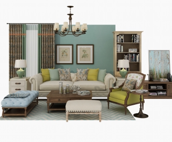 American Style Sofa Combination-ID:257825351