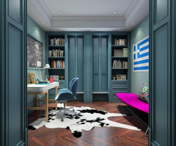 Simple European Style Study Space-ID:340048243