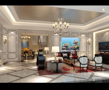 New Classical Style A Living Room-ID:247180449