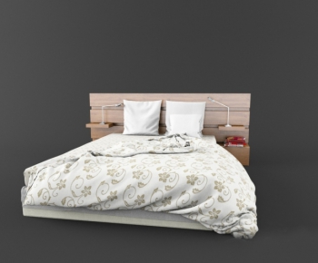 Modern Double Bed-ID:696781513