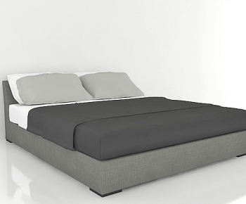 Modern Double Bed-ID:409515216