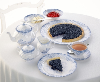Mediterranean Style New Chinese Style Tea Set-ID:417517813