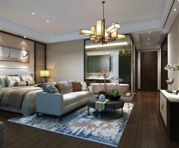 New Chinese Style Bedroom-ID:891694638