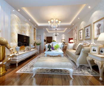 European Style A Living Room-ID:600716245