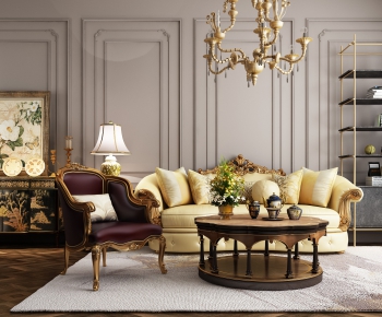 European Style Sofa Combination-ID:481105734