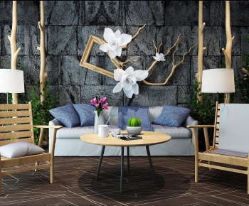 Nordic Style Sofa Combination-ID:413398283