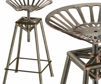 LOFT Industrial Style Bar Chair-ID:496992121