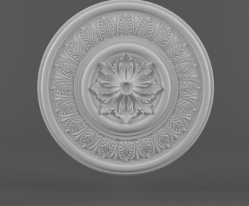 European Style Plaster Carved Top Plate-ID:655849532