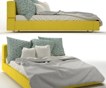 Modern Double Bed-ID:396104746