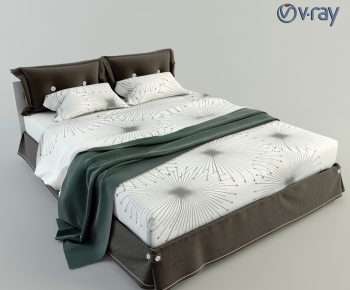 Modern Double Bed-ID:523946951