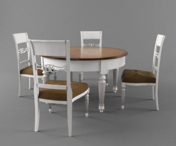 American Style Dining Table And Chairs-ID:694196826