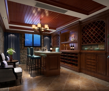 American Style Wine Cellar/Wine Tasting Room-ID:324921896