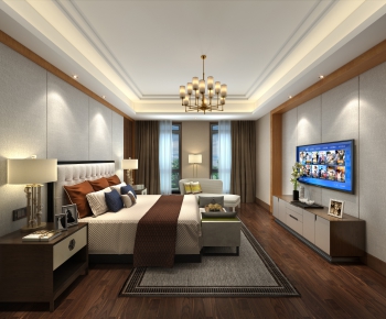 New Chinese Style Bedroom-ID:461529287