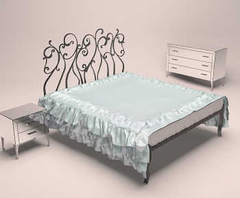 European Style Double Bed-ID:495041636
